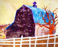 Stucco Barn, Exline, Iowa.