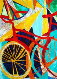 Biking.