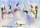 Snowman family.