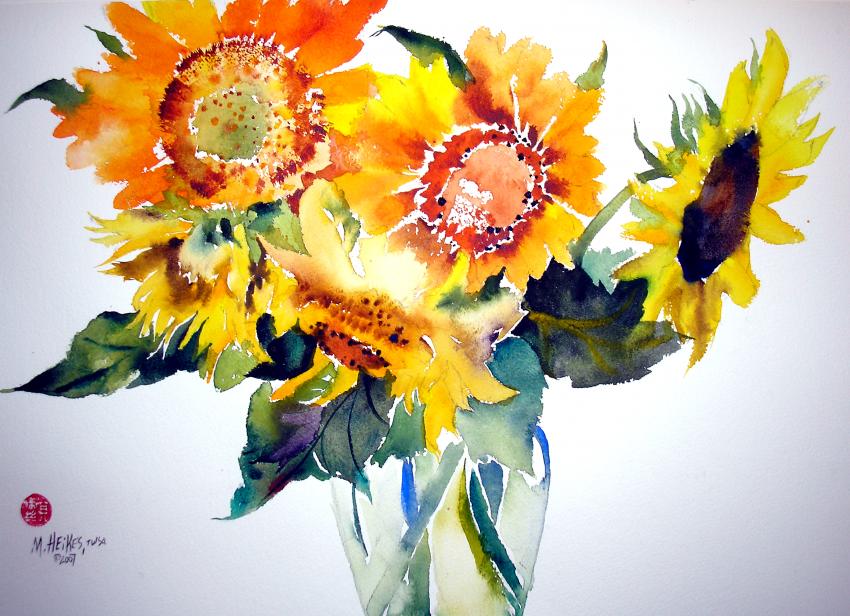 Sunflower Vignette