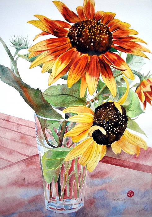 Sundown Sunflowers