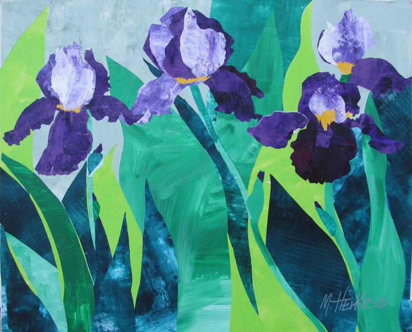 Bearded Iris in Purple