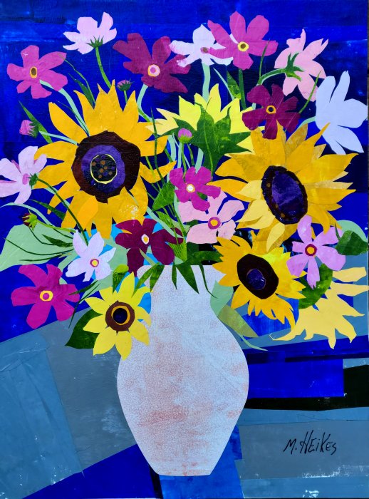 Pink Cosmos & Sunflower Bouquet