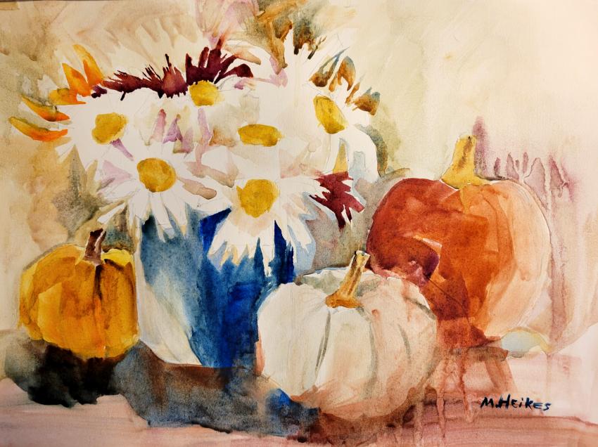 Pumpkins & Daisies