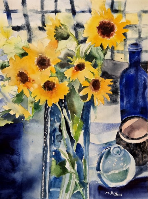 Pots, Bottle & Flowers